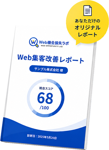 Web集客改善レポートのイメージ